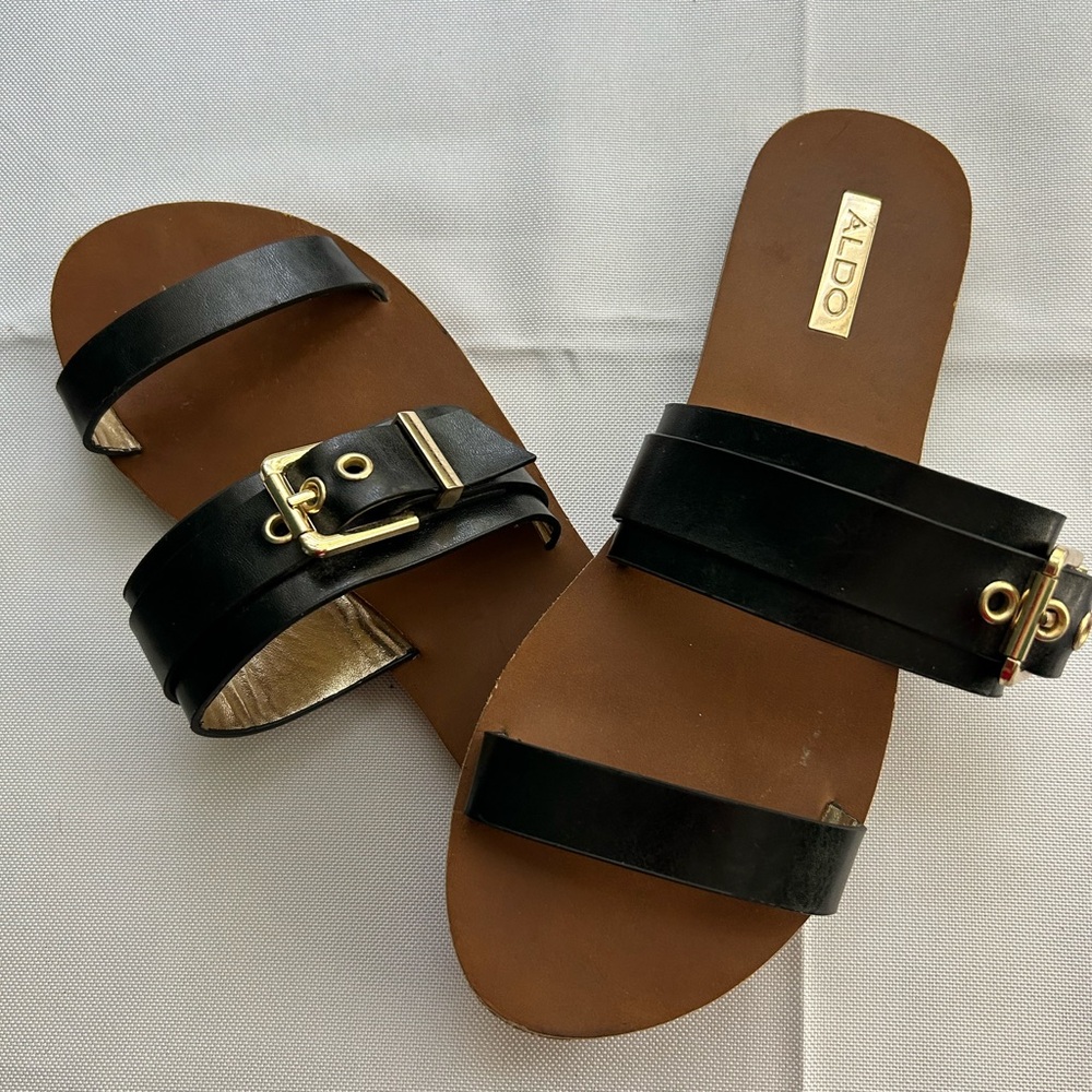 Aldo Women’s 8.5 Black Sandals